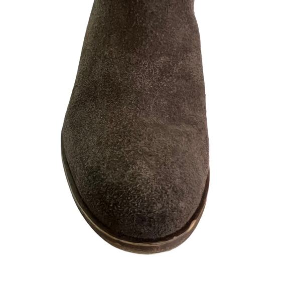 Lucky Brand Ankle Booties Benissa Suede Leather Slip On Boots Size 7.5 Comfort - Picture 5 of 15